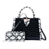Single shoulderPattern Two-Piece Handbag Shoulder Bag