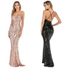 Off-the-shoulder sequin party party evening dress
