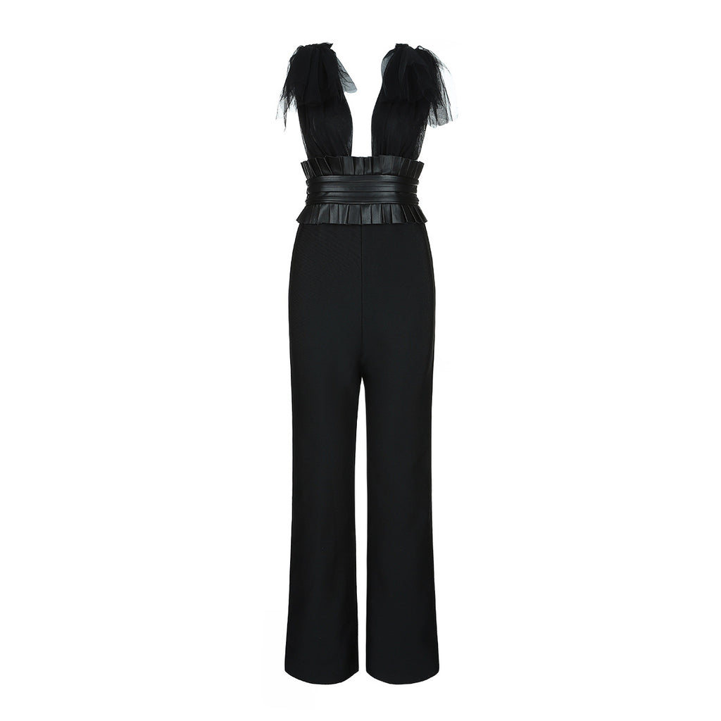 Party slim slimming jumpsuit dress