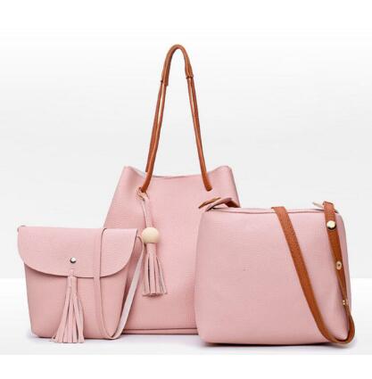 famous brand Composite Bag 4pcs set women leather handbags bolsas high quality women messenger bags designer