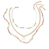 Bohemian Hand-Woven Multi-Layer Rice Bead Necklace