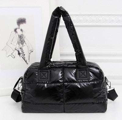 Pure black down bag