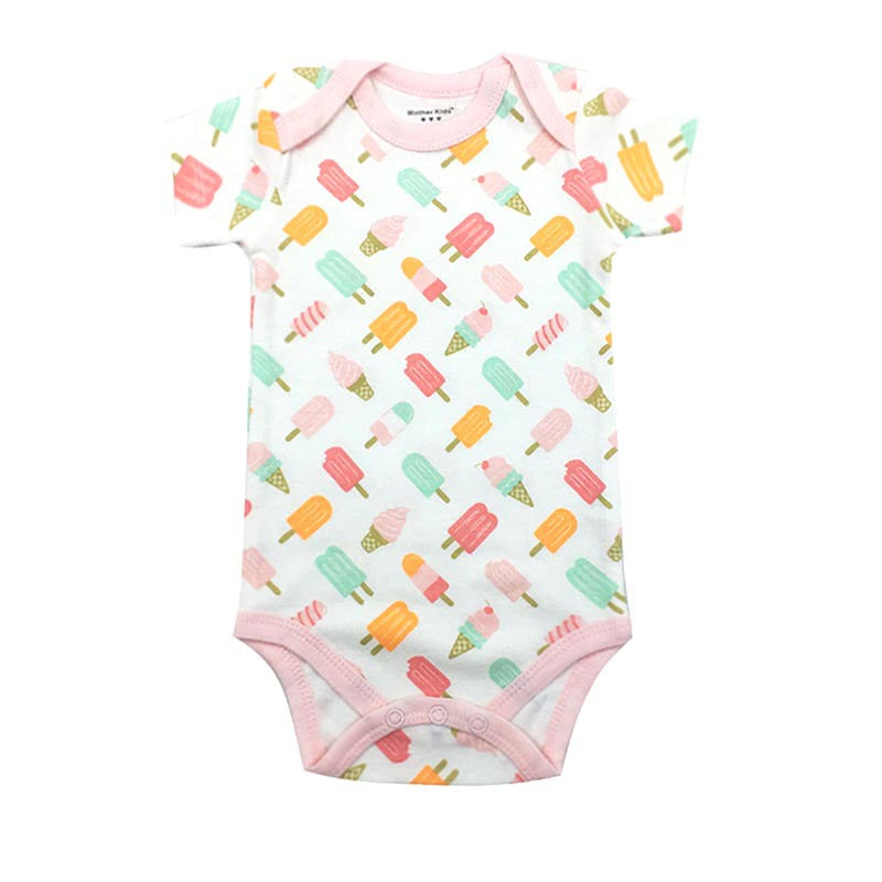 New Cotton Baby Short-sleeved One-piece Home Service