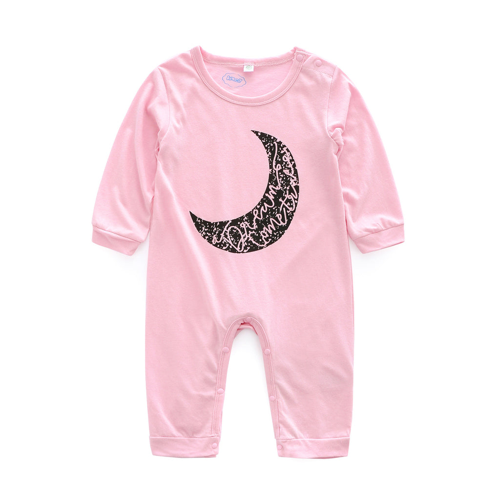 Girl moon monogram jumpsuit climbing suit