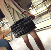 Embroidery thread rhombic chain handbag