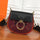 Ring Scrub Contrast Color Leather Piglet Bag Lady Fashion Saddle Bag