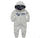 Baby onesies autumn and winter baby clothes baby plus velvet hood long-sleeved romper romper children's clothing