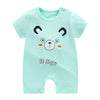 Baby cotton short-sleeved jumpsuit