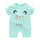 Baby cotton short-sleeved jumpsuit