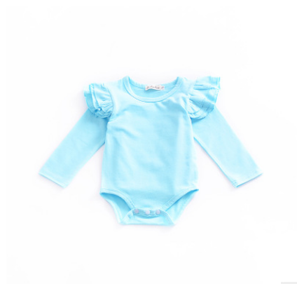 Robyn Romper  Baby Cotton Multi-color Flying Sleeves Conjoined Clothes Men And Women Baby Romper