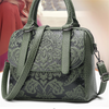 Embossed shoulder bag