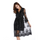 Simplee V long neck party dresses women sexy mesh streetwear Christmas MIDI dress female 2021 autumn dress