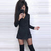 New Solid Color Slim Fake Two-piece V-neck Jumpsuit