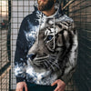 3D Digital Printing Casual Hoodie Sweatshirt