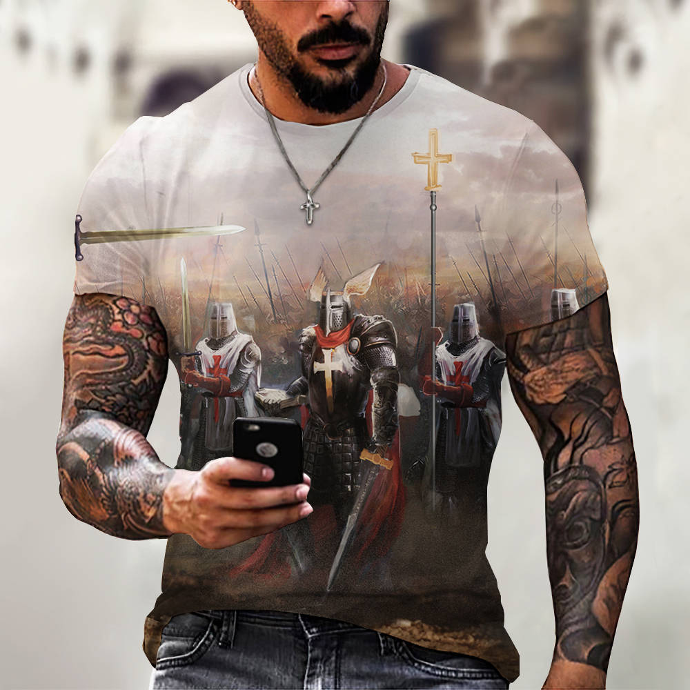 3D Digital Printing Casual Short-Sleeved T-Shirt