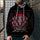 3D Digital Printing Loose Hooded Sweatshirt