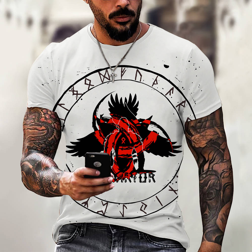 New Men Summer 3Dt Shirt Top Printing Street Short Sleeves