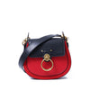Ring Scrub Contrast Color Leather Piglet Bag Lady Fashion Saddle Bag