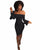Autumn Dresses Robe Sexy Off Shoulder Slim Bodycon Dress Flare Sleeve Black Dress Women Midi Party Dress Vestidos