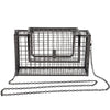 Metal hollow shoulder bag European and American fashion clutch iron mesh chain messenger dinner bag