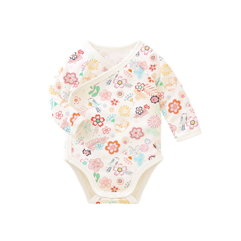 Cotton baby coveralls fart double layer