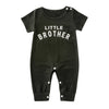 Alphabet short sleeve crawling suit