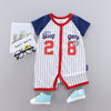 Summer Clothes Thin Combed Cotton Newborn One-piece Baby Short-sleeved Boxer Romper