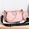 Fashion Woven Pattern PU Leather Crossbody Bag