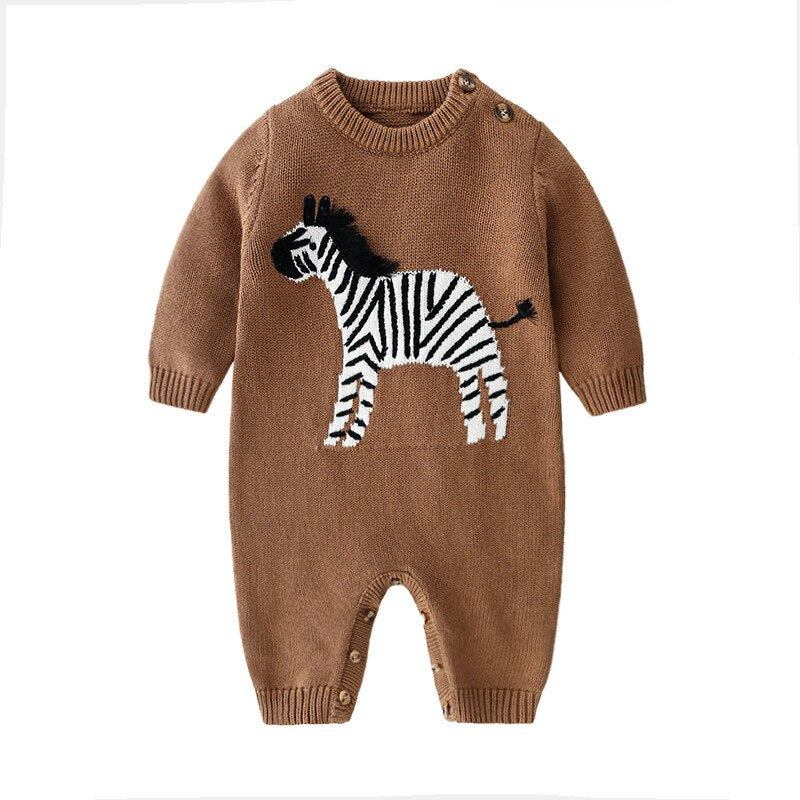 Male baby casual knitted jumpsuit
