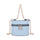 Chain crossbody bucket bag