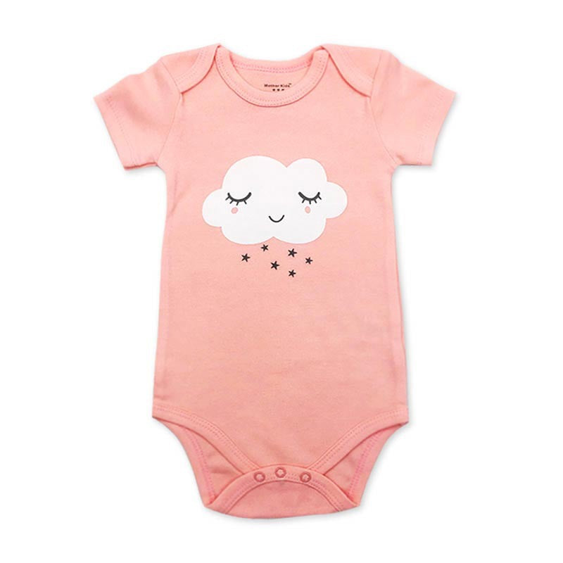 New Cotton Baby Short-sleeved One-piece Home Service