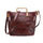 Retro top layer leather crossbody bag
