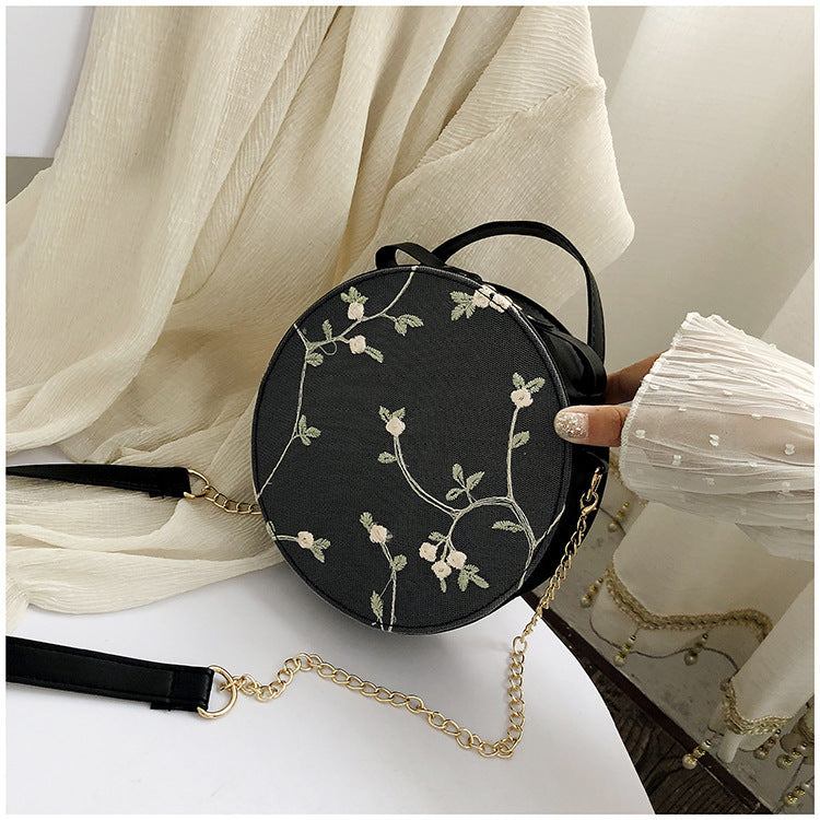 Lace Small Round Bag