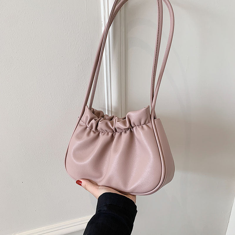 Fashion Simple One-shoulder Fold Cloud Bag