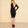 Women Dress Sexy Evening Party  Autumn Backless