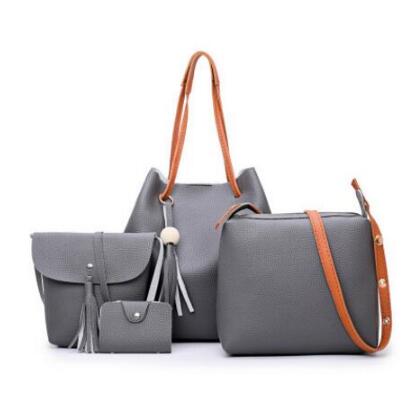 famous brand Composite Bag 4pcs set women leather handbags bolsas high quality women messenger bags designer