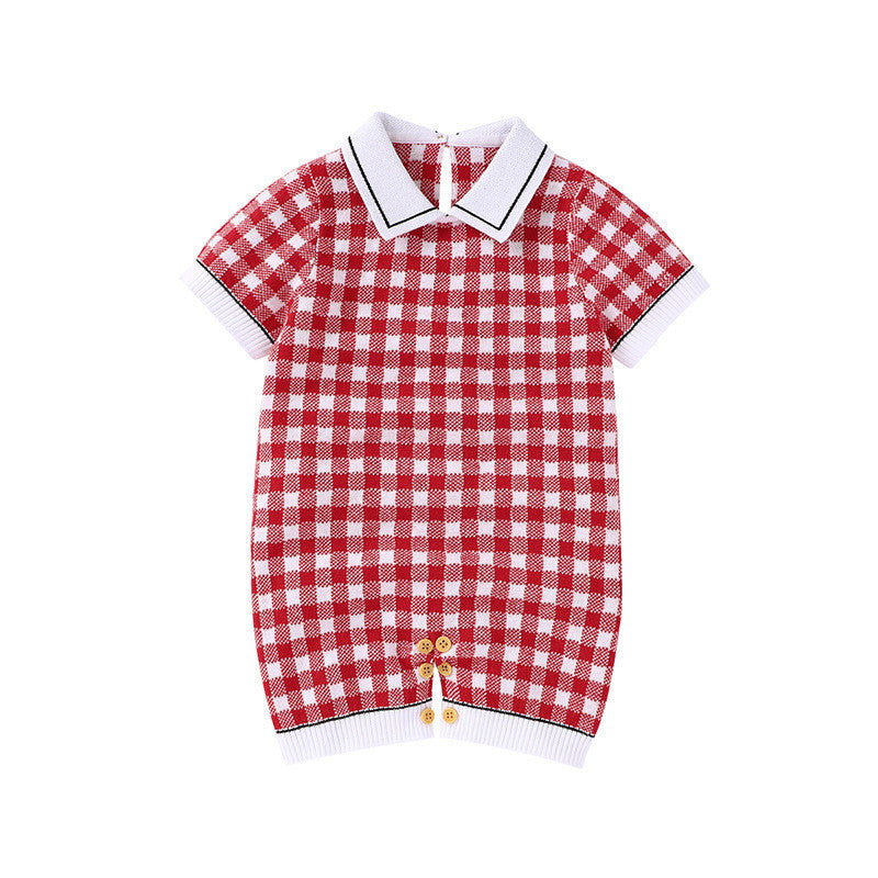 Knitted Rainbow Rompers