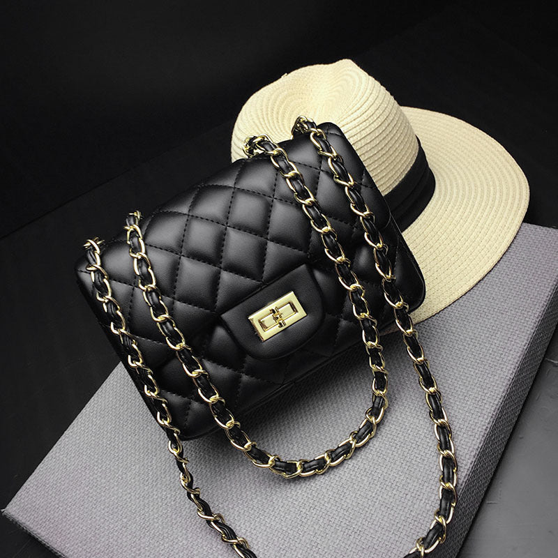 Women's rhombic chain bag