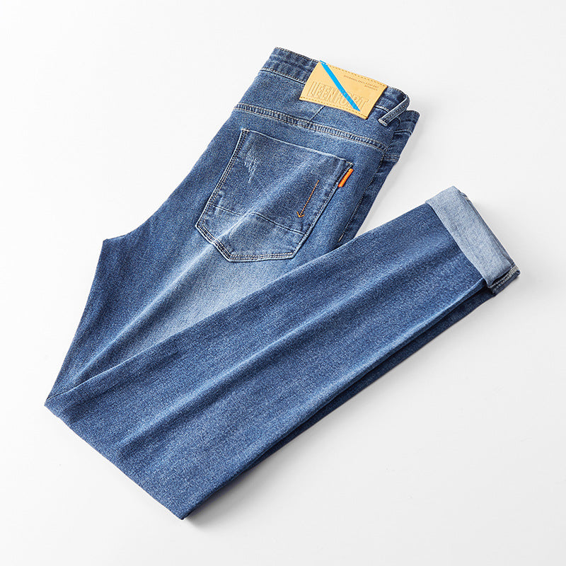 Fashion Retro Simple British Business Casual Jeans