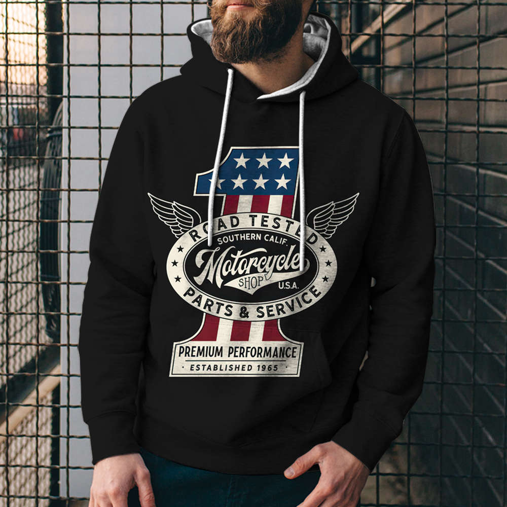3D Digital Loose Print Hooded Sweatshirt