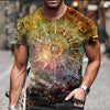 3D Digital Round Neck Short Sleeve T-Shirt