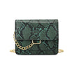 Leopard print chain shoulder bag