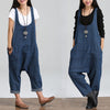 Loose Denim Jumpsuit For Women - Harem Pants For Woman