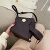 Solid color shoulder bag