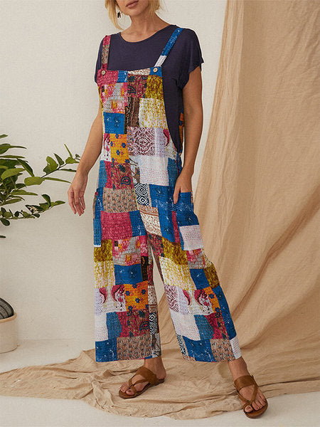 Personalized Check Print Overalls