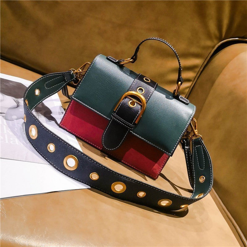 Contrast small square bag