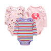 Three-Piece Baby Suit With Envelope Collar