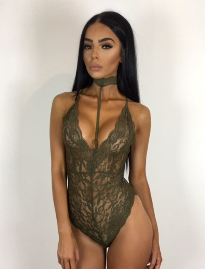 Sexy lace bodysuit