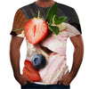 3D digital round neck short sleeve