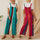 Women's Loose And Thin Cotton And Linen Printed Suspender Jumpsuit